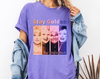 Golden Girls Stay Golden-skjorta, Golden Girls-skjorta, Golden Girls-fanpresentidé, present till Golden Girls-fan, Stay Golden-skjorta, Dorothy-skjorta