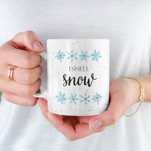 I Smell Snow Mug | I Smell Snow Gift | Winter Mug | Christmas Gift Mug | Lorelai | Mug I Smell Snow