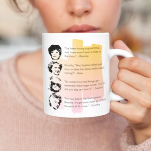 Golden Girls  Coffee Mug | Stay Golden Ceramic mug | Golden Girls Fan Gift Idea | Blanche Dorothy Sophia Rose Cup