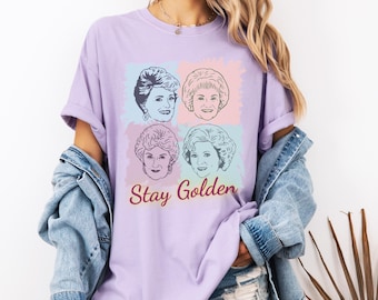 Golden Girls Stay Golden-shirt, Golden Girls-shirt, Golden Girls-fan cadeau-idee, cadeau voor Golden Girls-fan, Golden Girls-shirt, shirt van Dorothy, shirt van Dorothy
