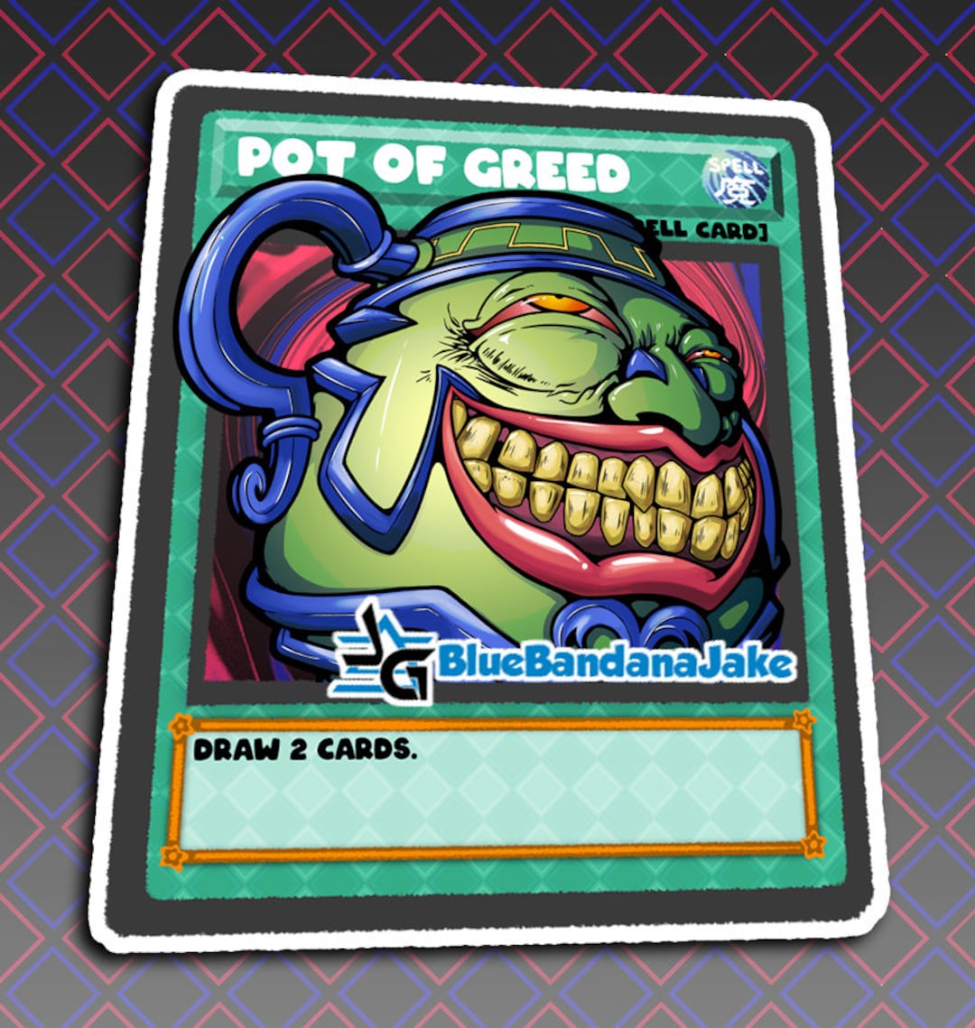 Pot of Greed Shatterfoil Vinyl Sticker Etsy