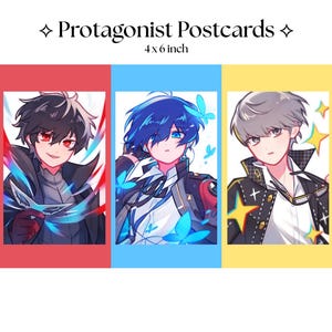 Mini-cartes postales 10 x 15 cm P5/P3/P4 Protagoniste