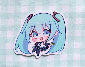 2.5インチ 初音ミク ビニールステッカー
