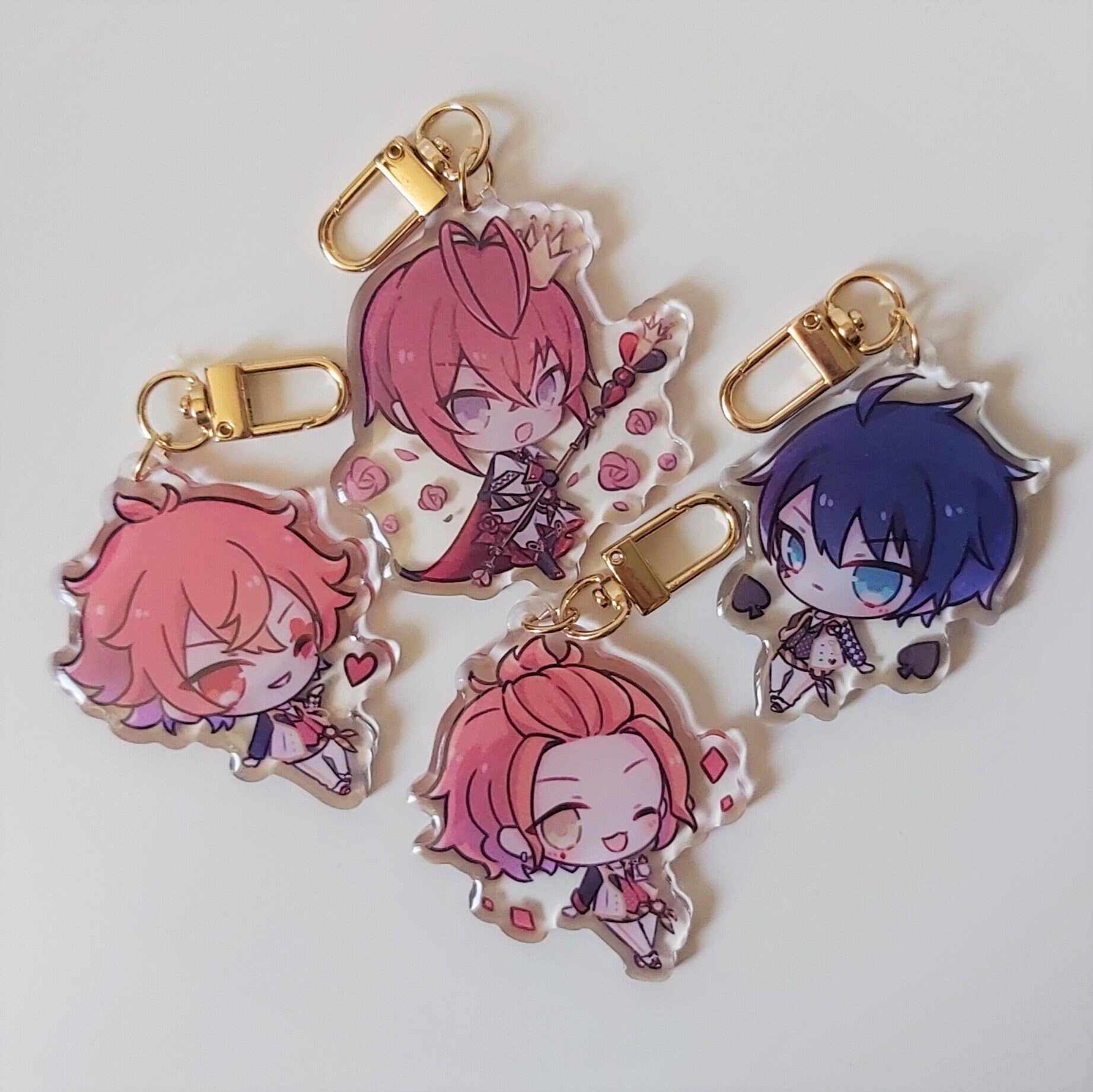 Twisted Wonderland Heartslabyul Acrylic Keychains Etsy