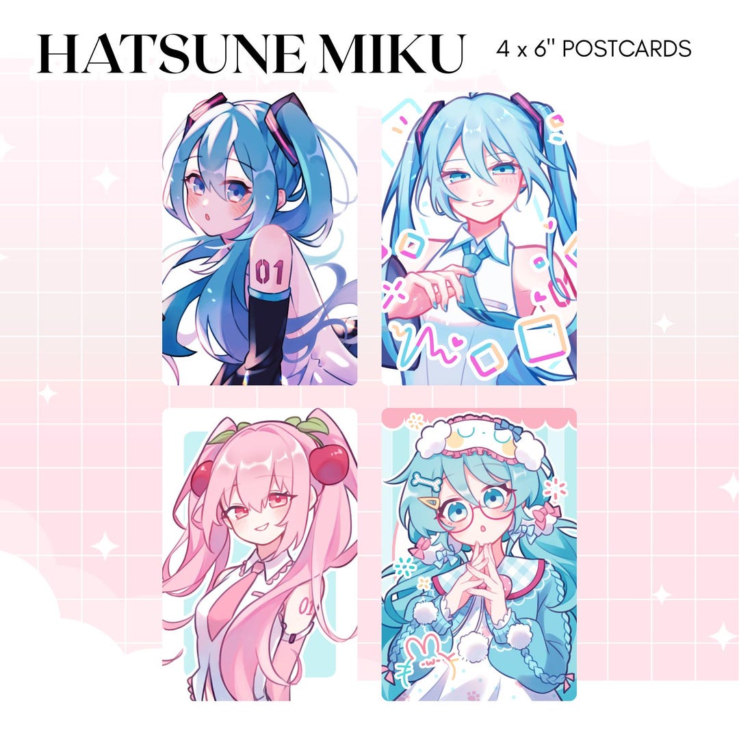 Miku 4x6 Postcard Mini Prints - Etsy