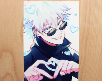 G O J O Hearts 4x6&quot; Postcard Mini Print