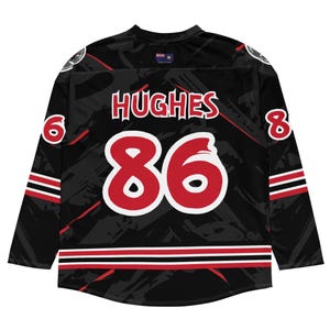 Personalized Team Name Number Logo Hockey Jersey, Custom Name Ice Hockey Jersey, Sports Jersey Uniform Hockey Lover (Dark, Light, 3rd Style)