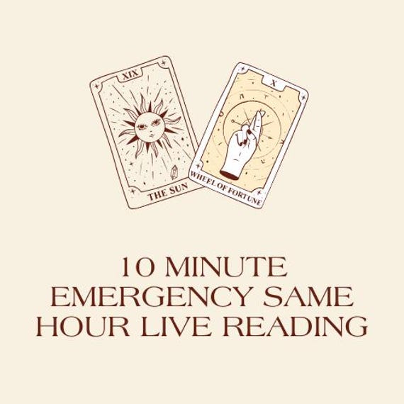 10 minutes Same Hour Emergency Reading- Live Psychic Chat