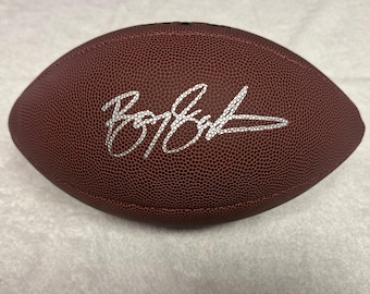 Barry Sanders Signed Detroit Lions Full Size Football COA