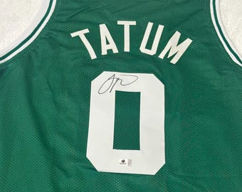 Jayson Tatum Signed Boston Celtics Basketball Jersey COA