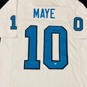 Drake Maye North Carolina Tar Heels Signerad fotbollströja COA bild 3