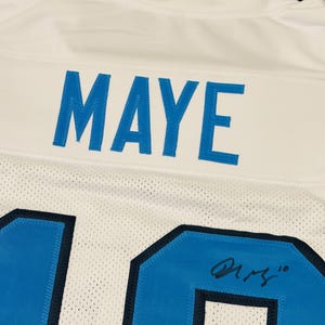 Drake Maye North Carolina Tar Heels Signerad fotbollströja COA bild 6