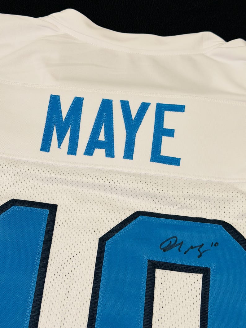Drake Maye North Carolina Tar Heels Signerad fotbollströja COA bild 6