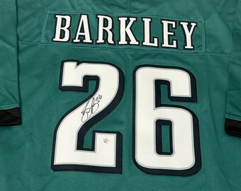 Saquon Barkley #26 Sewn Stitched Custom Jersey Green Philadelphia