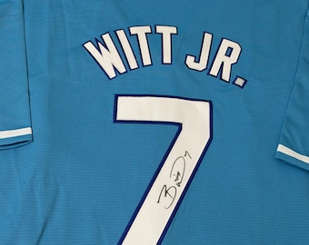 Bobby Witt Jr. Kansas City Royals Signed Baseball Jersey COA