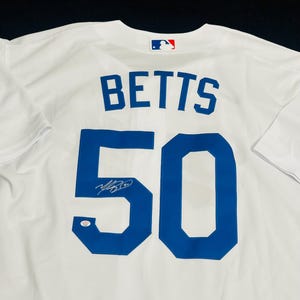 Mookie Betts signiertes Los Angeles Dodgers Baseball Jersey COA