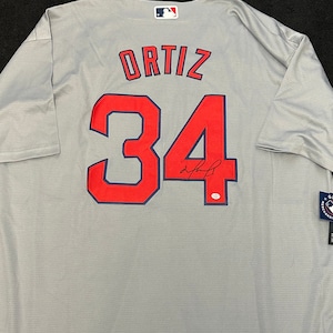 Men's Majestic Boston Red Sox #34 David Ortiz Authentic Green Cool