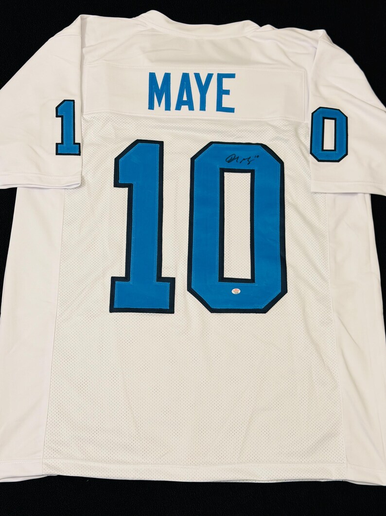 Drake Maye North Carolina Tar Heels Signerad fotbollströja COA bild 4