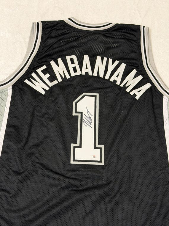 Victor Wembanyama 直筆サイン入り ユニフォーム Victor Wembanyama Signed San Antonio Spurs Basketball Jersey COA