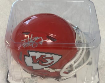 Travis Kelce Signed Kansas City Chiefs Mini Helmet COA