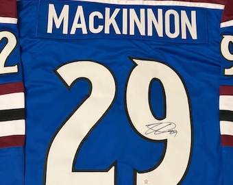 Nathan MacKinnon Colorado Avalanche Signed Hockey Jersey COA