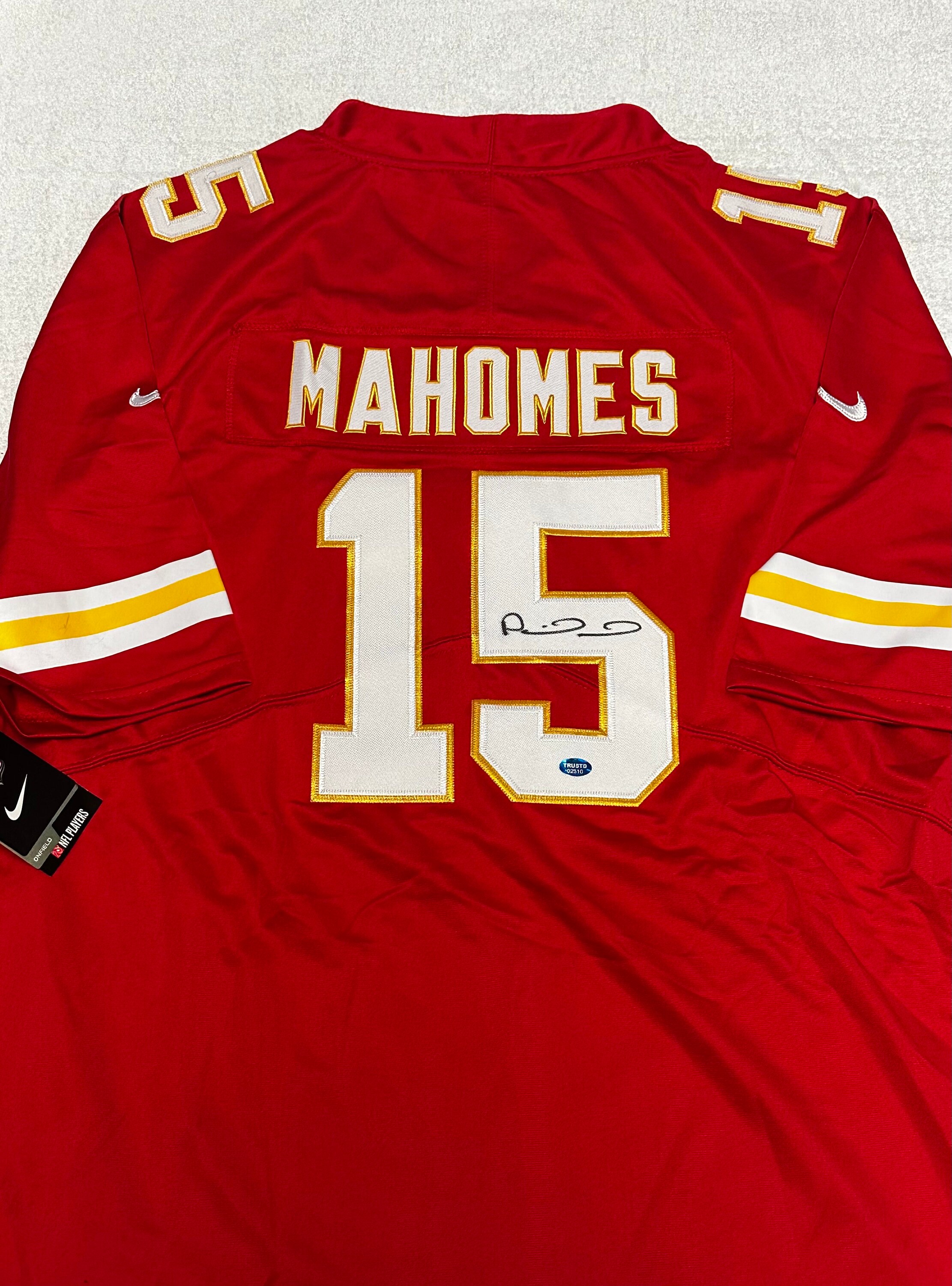 Patrick Mahomes Signed Kansas City Chiefs Football Jersey COA - Etsy
