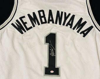 Camiseta de baloncesto firmada por Victor Wembanyama de los San Antonio Spurs (COA)