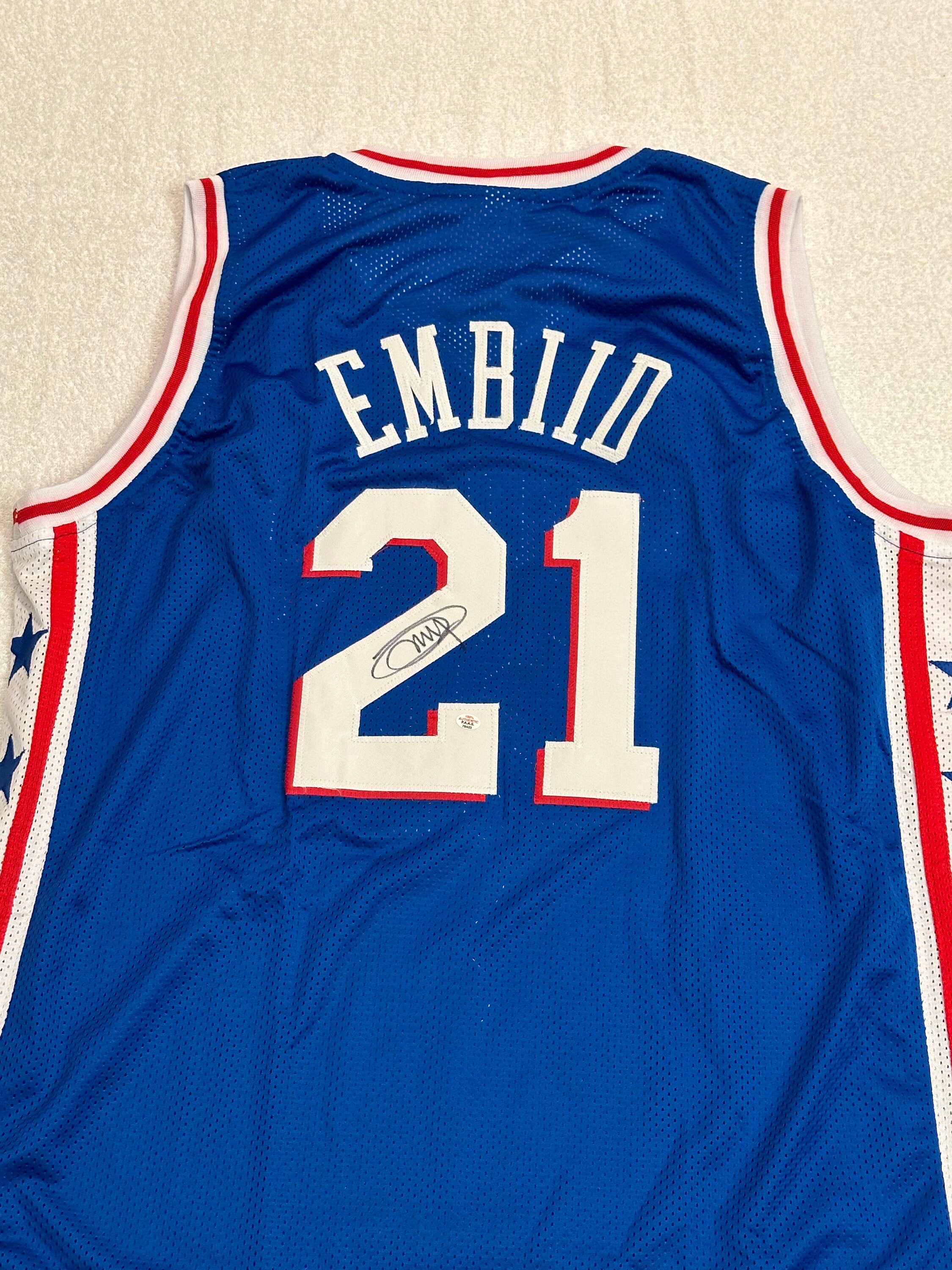 Authentic joel embiid jersey sale