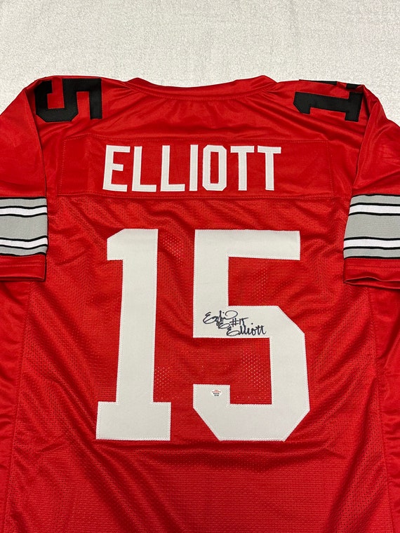 Ezekiel Elliott Signed Ohio State Buckeyes Football Jersey COA Etsy Australia