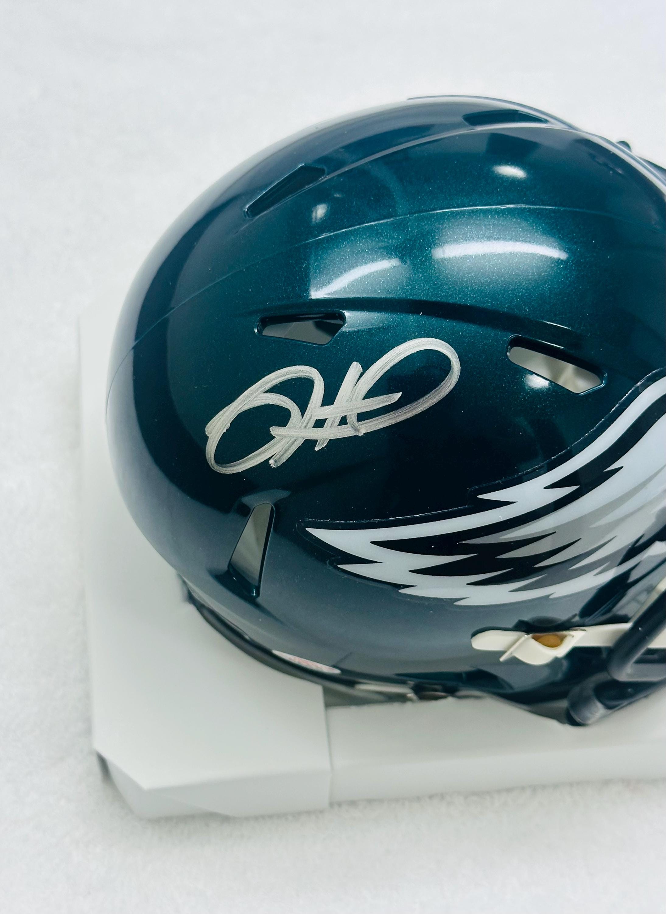Casque Mini NFL Philadelphia Eagles Signé Jalen Hurts - Authentifié Fanatics, Collector Officiel