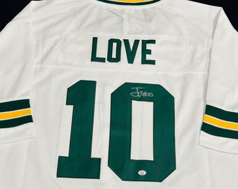 Jordan Love Signed Green Bay Packers Football Jersey COA