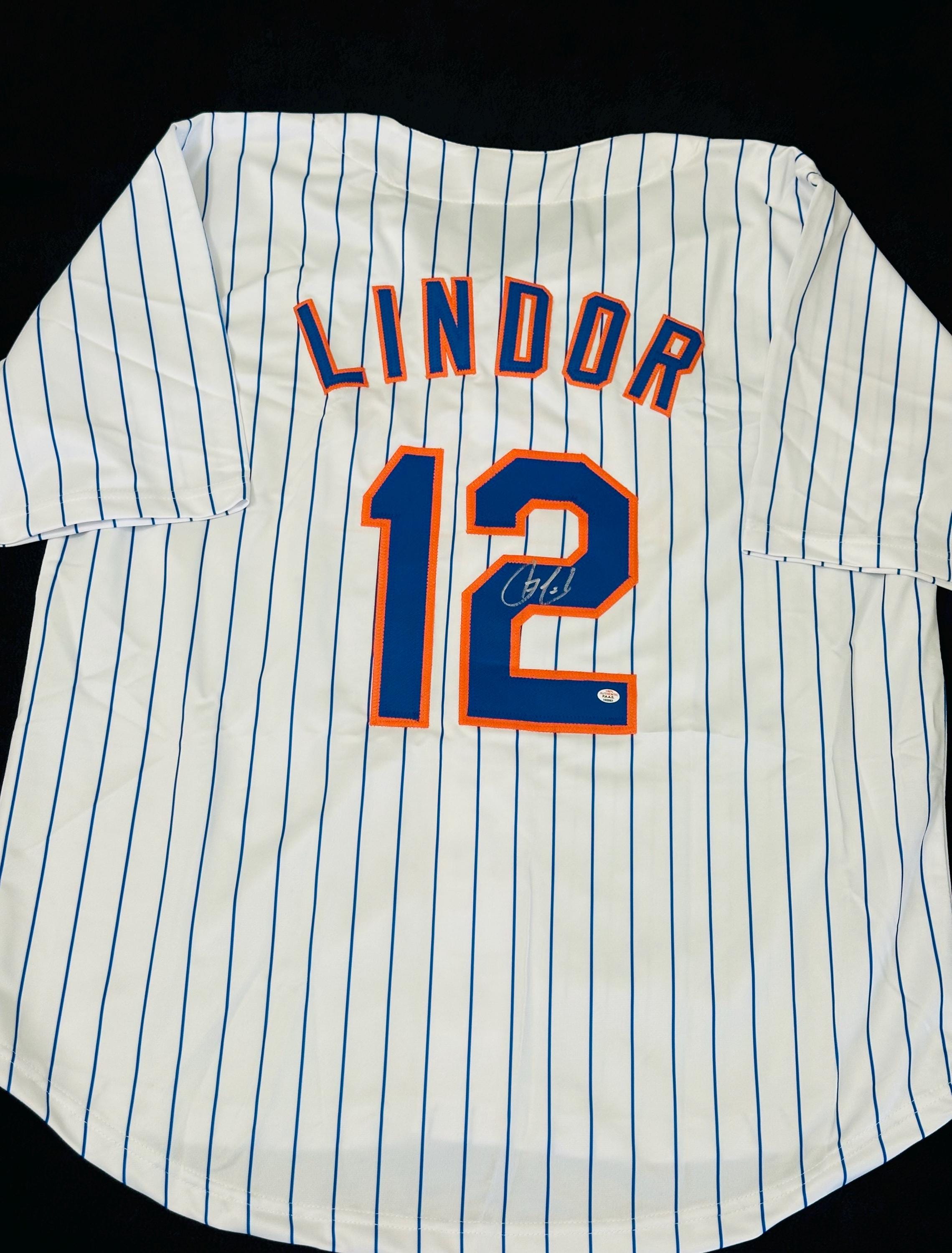 MLB リンドーア選手直筆サイン入りユニホーム　メッツ フランシスコ・リンドーア直筆サイン入りニューヨーク・メッツ ベース