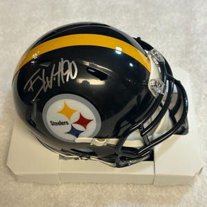 TJ Watt signiertes Pittsburgh Steelers Mini Helm COA