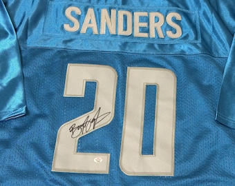 Barry Sanders Detroit Lions signerad fotbollströja COA