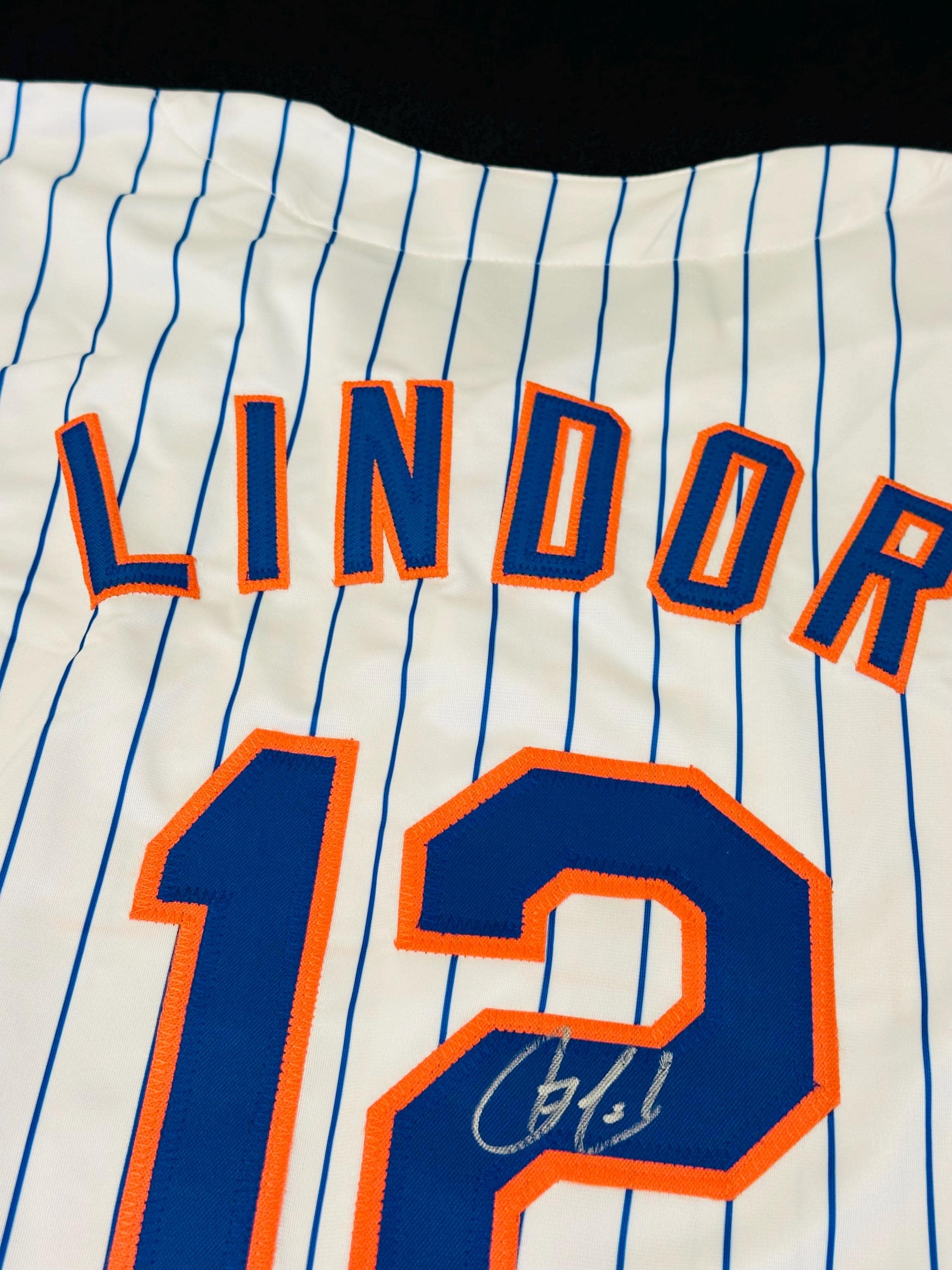 フランシスコ・リンドーア直筆サイン入りニューヨーク・メッツ ベース