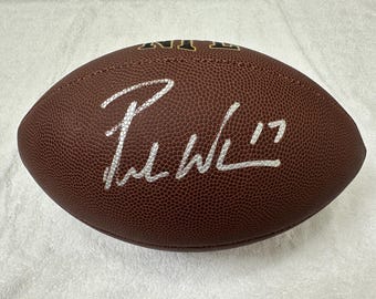 Puka Nacua värvade Los Angeles Rams i full storlek fotbolls-COA