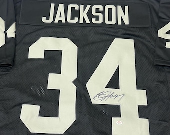 Bo Jackson Oakland Raiders Signed Football Jersey COA