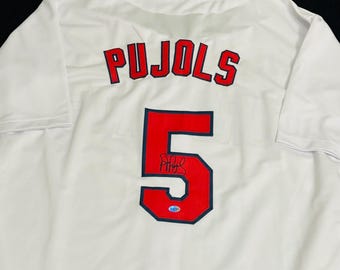Albert Pujols Signed St. Louis Cardinals Baseball Jersey COA