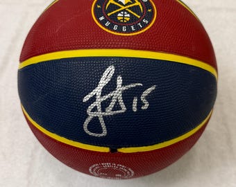 Nikola Jokic Signed Denver Nuggets Full Size Basketball COA