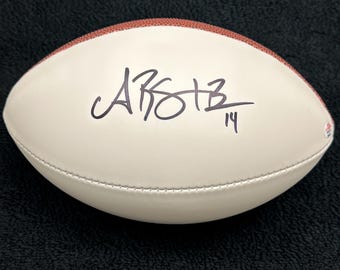 Amon Ra St. Brown Signed Detroit Lions Mini Football COA