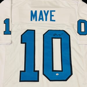 Drake Maye North Carolina Tar Heels Signerad fotbollströja COA bild 2