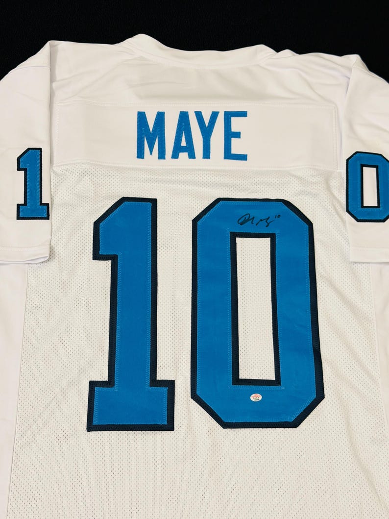 Drake Maye North Carolina Tar Heels Signerad fotbollströja COA bild 2