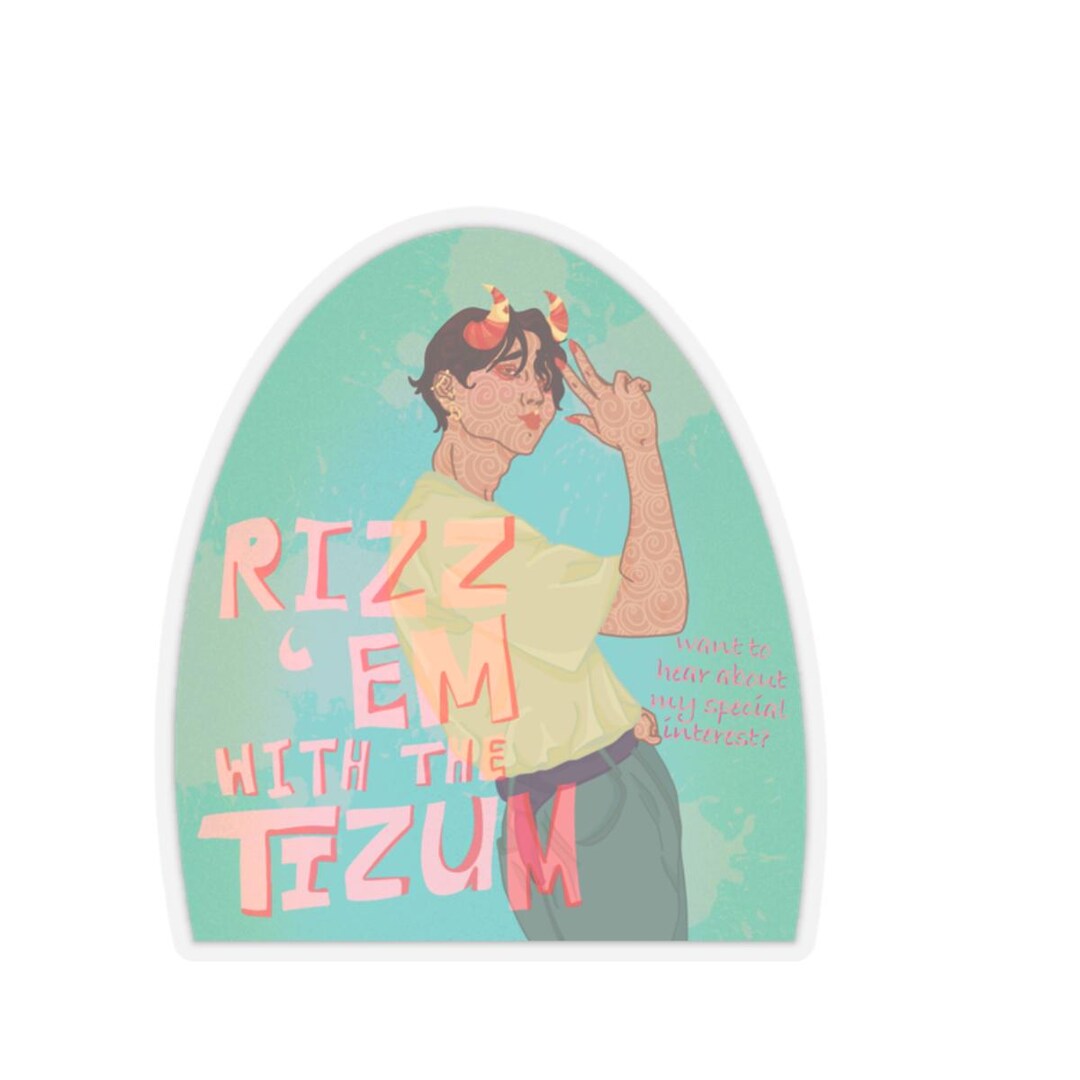 Autistic Rizz Kid Autism Awareness 'rizz Em' Sticker, Funny Kiss-cut Decal - Etsy