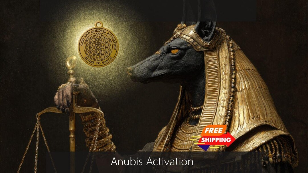 Anubis Activation: Inner Power, Wisdom & Protection + Charged Coin - Etsy