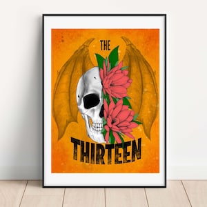 The Thirteen Throne of Glass Print, TOG Inspired Print, Manon Blackbeak, Fanart, Sarah J Maas, The Thirteen witches, book art, fantasy art