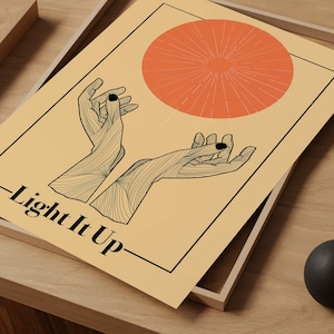 Light It Up Crescent City Print, Sarah J Maas, Crescent City Fanart, Book art digital print,  Bryce Quinlan art