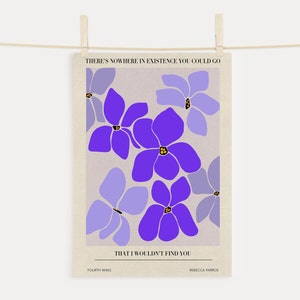 Fourth Wing Inspired Print, Physical Print, Fourth Wing Art, Book Art, Fan Art, Violet and Xander, Rebecca Yarros, Wall Art, Art Print