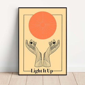 Light It Up Crescent City Physical Print, Sarah J Maas, Crescent City Fanart, Book art, Bryce Quinlan art, Printed and Mailed