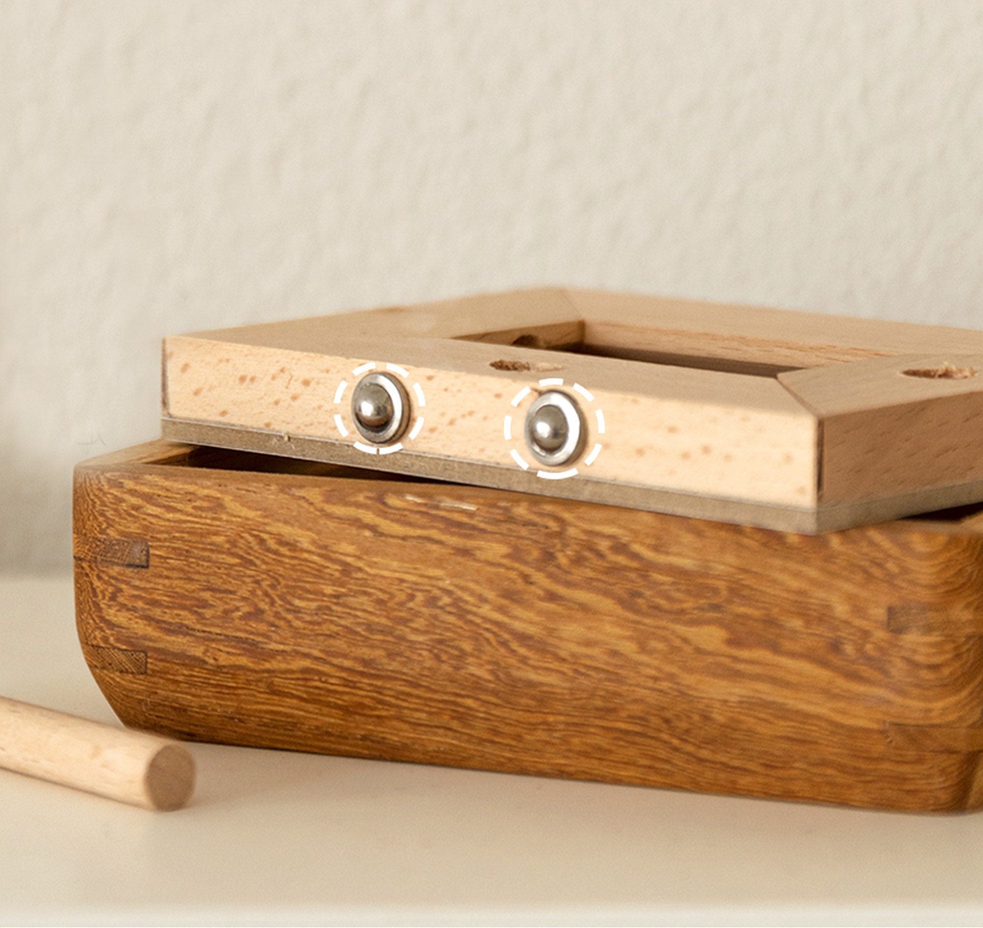 Mini Cadre Photo Magnétique En Bois - Parfait Pour Petites Photos Et Cartes Souvenirs ! - 3