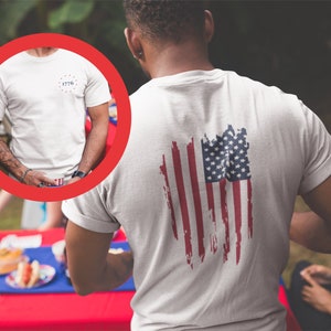 Comfort Colors American Flag Shirt | Patriotic Shirt | USA Shirt | Unisex Garment-Dyed T-shirt